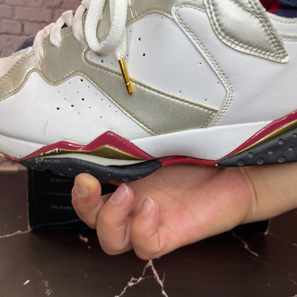 Size 11 - Air Jordan 7 Retro 'Olympic' (2004) - 304775 171 - White - Picture 6 of 6